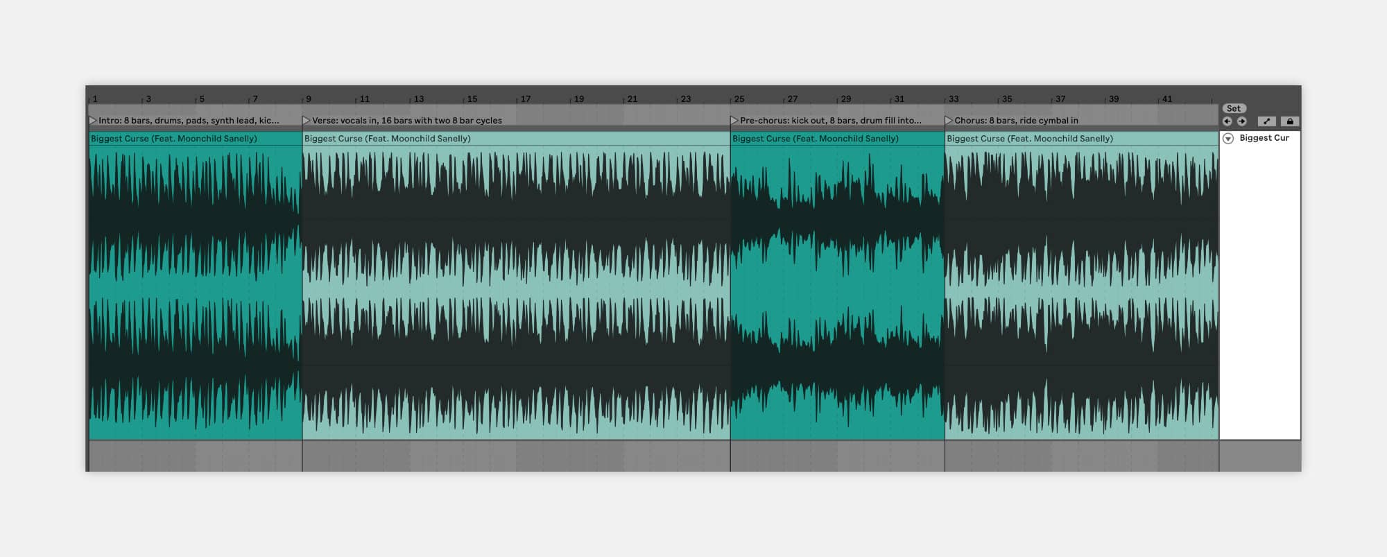 Biggest Curse Arrangement Copy Example