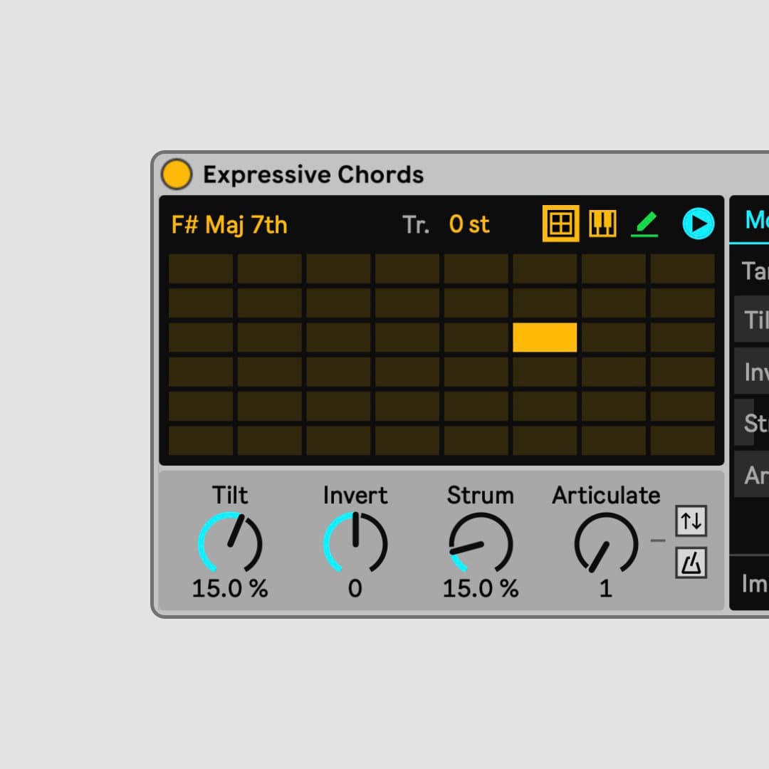 Turn single notes into rich, dynamic chords. Explore harmonies, spark ideas and perform expressive progressions.