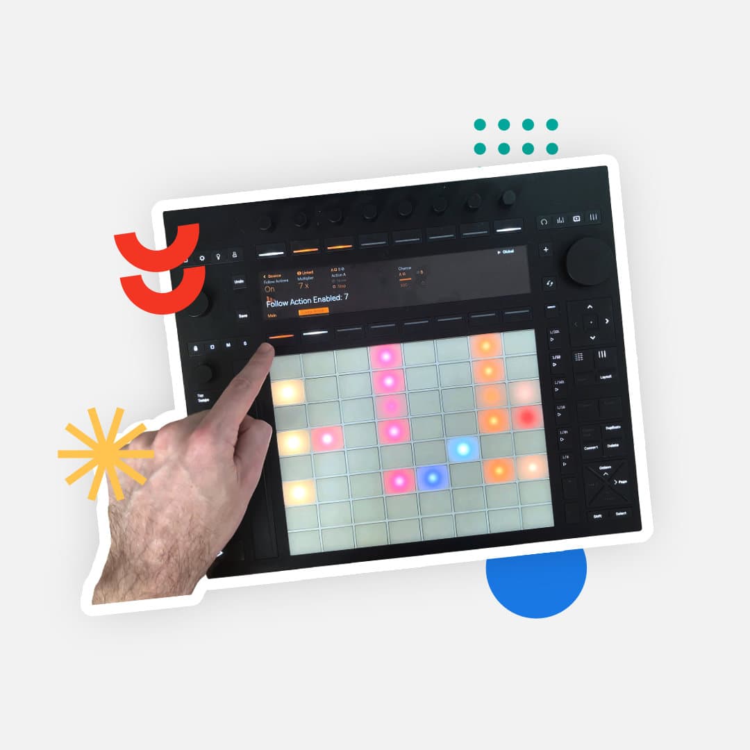 Follow Actions On Ableton Push in Live 12.2