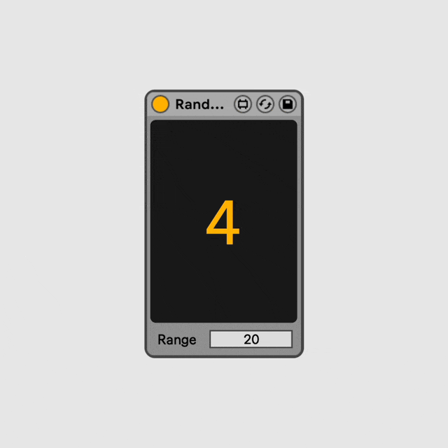Random Number - Max For Live Random Number Generator