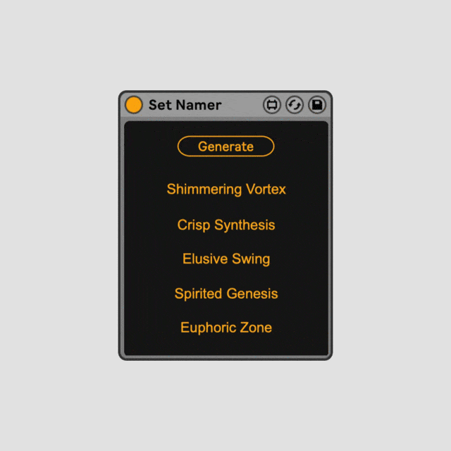 Set Tools Max For Live devices